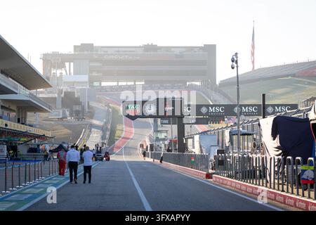 Circuit of the Americas, Austin, Texas, USA - 22 octobre 2026 : Pit Lane Austin lors de la journée médiatique du Grand Prix des États-Unis, Copyright Filip Skripko Banque D'Images