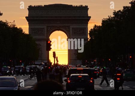 Paris, Arc de Triomphe, Arc de Triomphe // Paris, Arc de Triomphe, Arc triomphal Banque D'Images