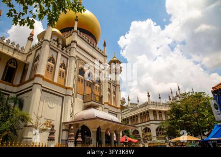 La Mosquée Sultan, Kampong Glam, Singapour Banque D'Images