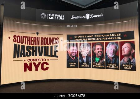 New York, États-Unis. 29 oct. 2026. Mise en scène pour Southern Rounds : Bringing Nashville to New York ! au Paley Center for Media à New York, NY le 29 octobre 2026. (Photo de Lev Radin/Sipa USA) Crédit : Sipa USA/Alamy Live News Banque D'Images