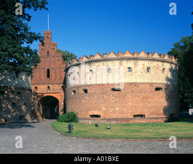 Rundbastion Salzwedeler mit Stadttor à Gardelegen, Altmark Banque D'Images