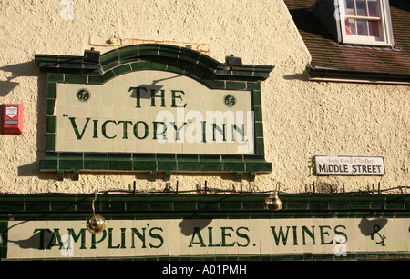 Enseigne de pub à Brighton, Angleterre Banque D'Images