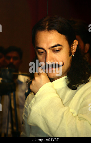 Star du Cinéma Hindi Bollywood Amir Khan acteur maintenant Bombay Mumbai Maharashtra Inde Banque D'Images