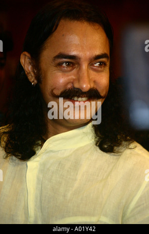 Star du Cinéma Hindi Bollywood Amir Khan acteur maintenant Bombay Mumbai Maharashtra Inde Banque D'Images