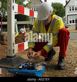 Ingénieur de l'eau l'eau potable les tests Banque D'Images