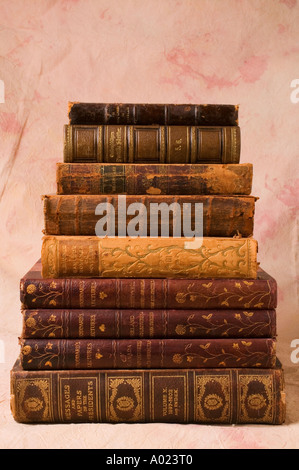 Pile de livres anciens Banque D'Images