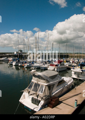 Doc Victoria Dock Harbour Marina Caernarfon Gwynedd au Pays de Galles du nord du Parc National de Snowdonia, UK Banque D'Images