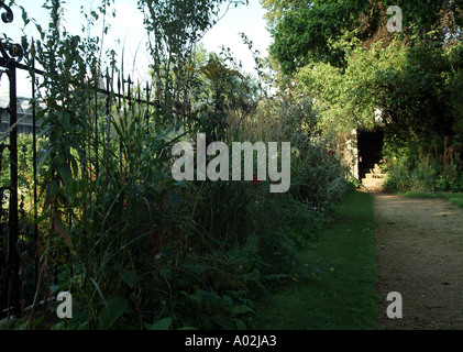 Chemin à l'arrière du Corpus Christi College Fellows Garden Banque D'Images