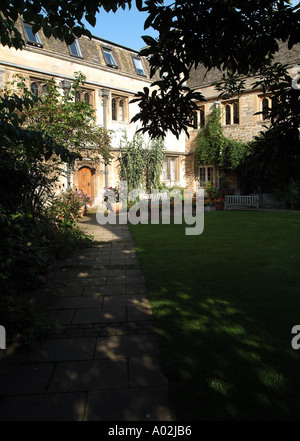 Corpus Christi College bâtiments et Fellows Garden Banque D'Images