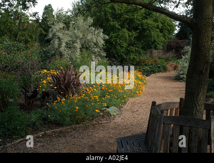 Vue sur le jardin botanique d'Oxford Banque D'Images