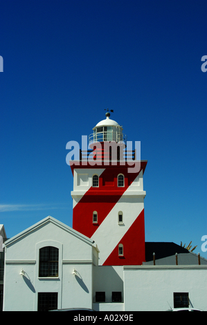 Phare rouge et blanc Greenpoint Cape Town Le Cap Afrique du Sud Banque D'Images