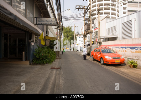 Backstreet dans la région de Siam square de Bangkok en Thaïlande. Banque D'Images