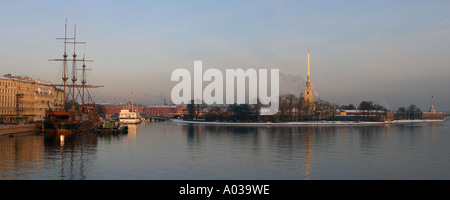 La Russie.St. Petersburg. La Fortess de Pierre et Paul. Banque D'Images