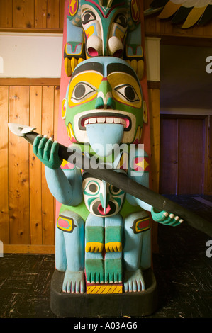 L'Église autochtone Friendly Cove Nootka Sound sur la côte ouest de l'île de Vancouver, British Columbia Canada Banque D'Images