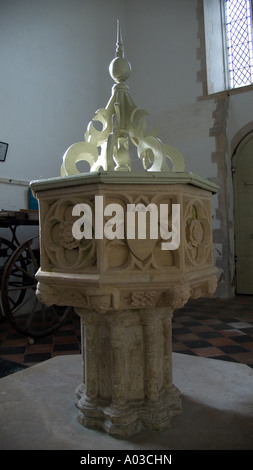 La police, l'église de Suffolk, East Anglia, Angleterre Royaume-uni Banque D'Images