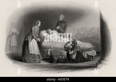 Mlle Nightingale et les infirmières de l'Est Banque D'Images