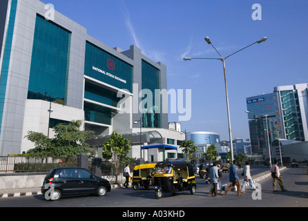 Stock Exchange, Bandra Kurla complexe de bureaux, Mumbai (Bombay), Inde Banque D'Images