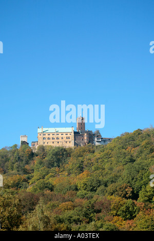 Près de Château de Wartburg Eisenach dans l'Etat libre de Thuringe en Allemagne Banque D'Images