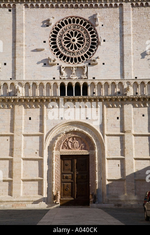 Cattedrale di S Rufino Assisi Italie PG Banque D'Images