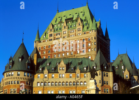 Canada Québec Québec Château Frontenac Banque D'Images