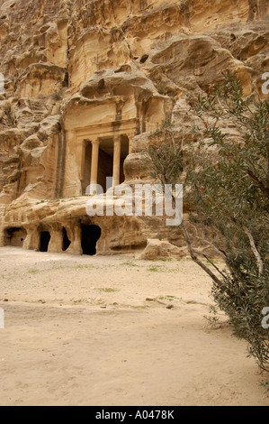 La Jordanie Beida également connu sous le nom de Little Petra Banque D'Images