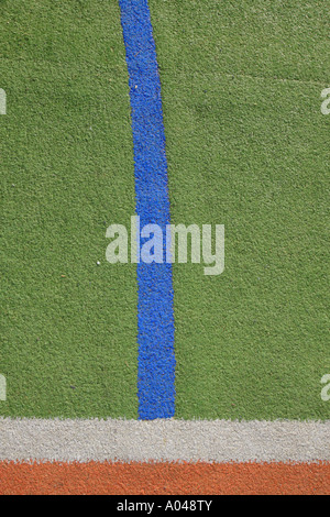 Surface terrain de sport artificiel Banque D'Images