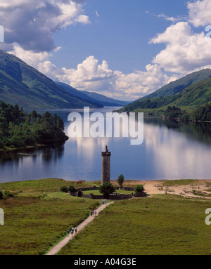 Le monument de Glenfinnan, Lochaber, Highland, Scotland, UK Banque D'Images