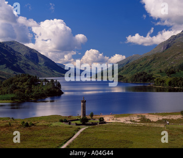 Le monument de Glenfinnan, Lochaber, Highland, Scotland, UK Banque D'Images