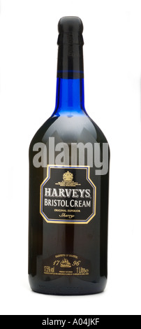 Harveys Bristol cream sherry supérieure d'origine de l'Espagne a produit de filiale john en bouteille jerez Banque D'Images