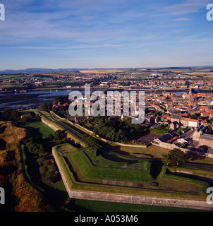 Carnforth Barracks sur River Dorset UK Vue aérienne Banque D'Images