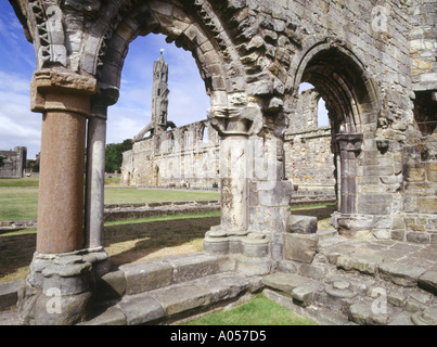 La CATHÉDRALE DE ST ANDREWS FIFE dh ruines Cathédrale par archway Ecosse Banque D'Images