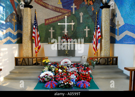 Cimetière militaire américain, Cambridge, Angleterre Banque D'Images