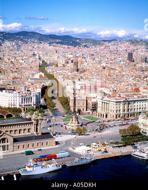 Barcelona, Port d'accueil Banque D'Images