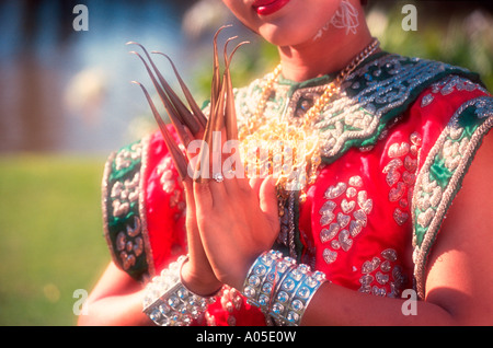 Thai Dancer, Ongles Banque D'Images