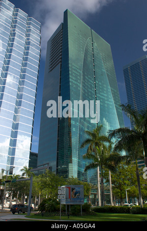 Le siège de la Banque Espirito Santo building centre sur l'Avenue Brickell à Miami en Floride Banque D'Images