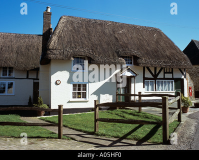 Bois de chaume 'cottage' East Meon Hampshire England UK Banque D'Images