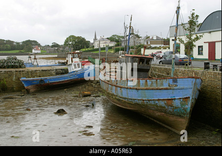 Le Comté de Mayo en Irlande à partir de la jetée de pêche de Killala Banque D'Images