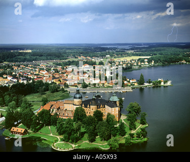 SE - LAKE MAELAREN : Gripsholm Castle sur les rives du lac Maelaren près du village de Mariefred Banque D'Images