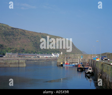 Port, Burnmouth, village près de Eyemouth, région des Borders, en Écosse, au Royaume-Uni. Banque D'Images