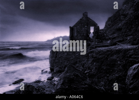 Village en ruines de Hallsands South Devon England UK Banque D'Images