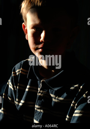 Portrait Of A Boy Banque D'Images