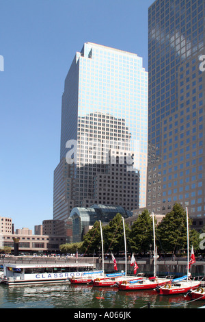 North Cove, Port de Plaisance, le World Financial Center, New York Banque D'Images