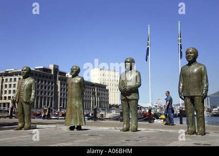 Statues dans le V&A Waterfront à Cape Town Banque D'Images