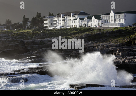 Chambres face à la mer à Hermanus Afrique du Sud Banque D'Images