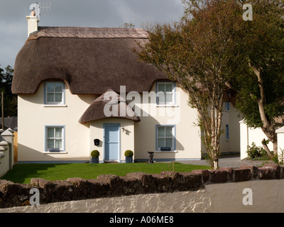 Chaumière en bas du village de Dunmore East 'County Waterford' Eire Irlande Banque D'Images