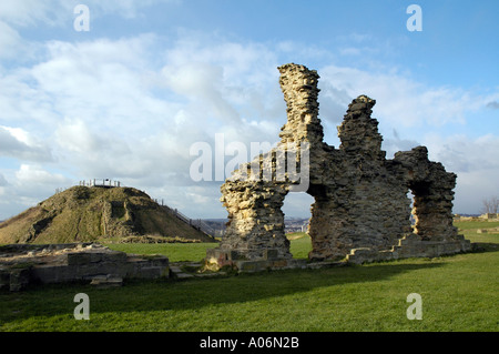 Sandal Castle Wakefield West Yorkshire théâtre de la bataille de Wakefield 1460 où Richard Plantagenêt le duc d'York est tombé Banque D'Images