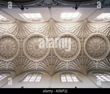 Décoration toit restauré de l'église St Mary Aldermary city de Londres Banque D'Images