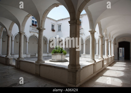 La Slovénie Piran cloître dans le monastère franciscain Banque D'Images