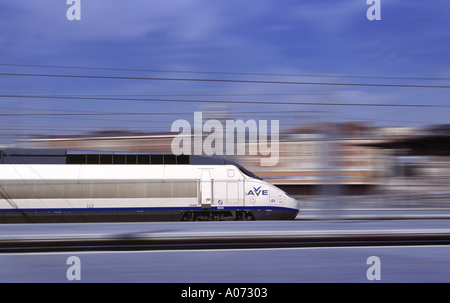 Bullet train AVE Madrid Espagne Banque D'Images
