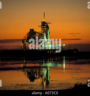 'Navette Endeavour' sur la NASA Lancement -KSC (Floride) États-Unis Banque D'Images